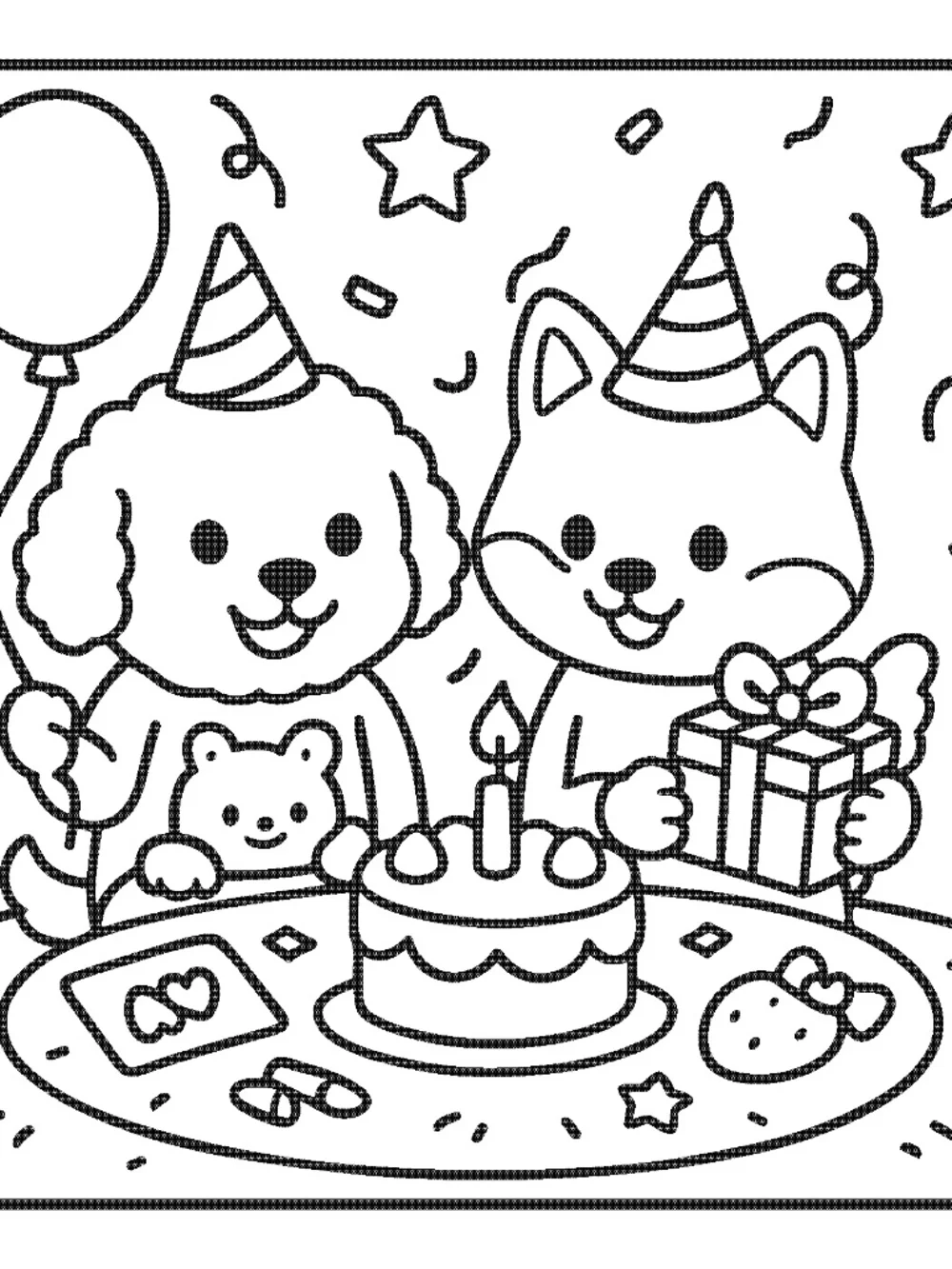 PLAYFUL PUPPIES Coloring & Activity Book — Puppy Love in Every Page! 🐶